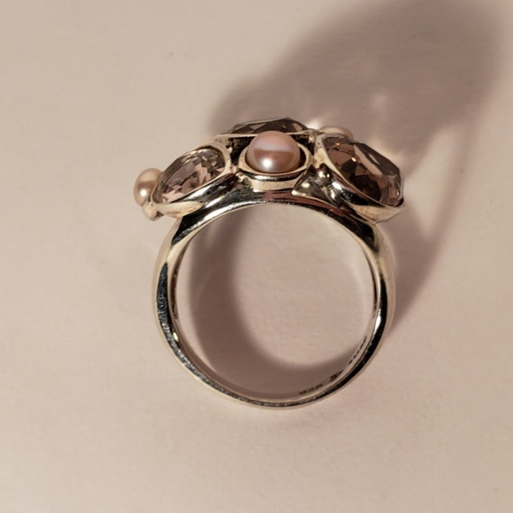 Silpada Sweet Embrace Faceted Stones & Pearls Ring - Picture 6 of 7